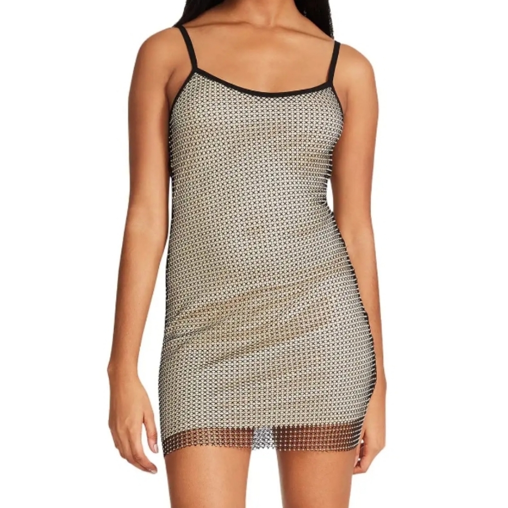 Crystal Fishnet Slip Dress by Betsey Johnson